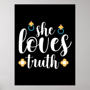 Póster Madre regalo que ama la verdad