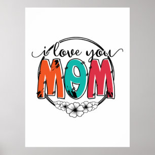 Póster Madre Regalo Te Amo Madre