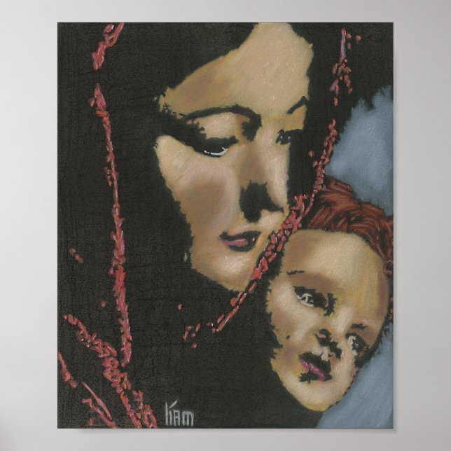 Póster Madre Santa, hijo divino (Frente)