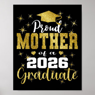 Póster Madre Super Orgullosa De La Graduada Mayor De 2026