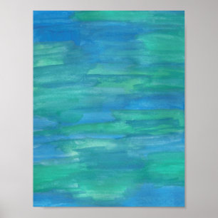Póster Madre Tierra Acuarela Abstracta