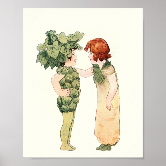 Póster Madre Tierra Niños - Miss Bruselas Sprout (Frente)