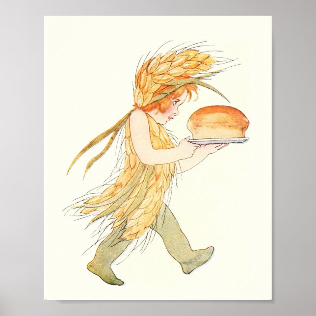 Póster Madre Tierra pequeña - Sra. Trigo (Frente)