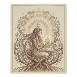 Póster Madre Tierra Sagrada
