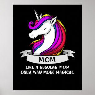 Póster Madre unicornio Mamacorn Madre Magia