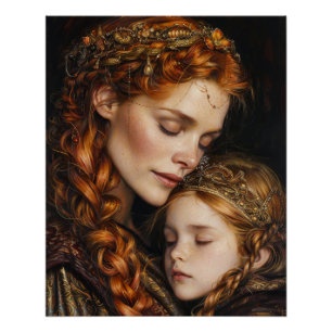 Póster Madre y Niño