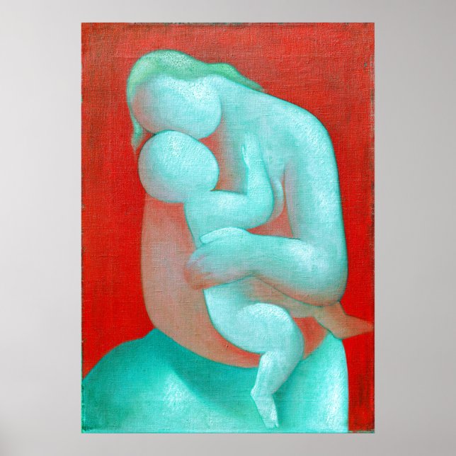 Póster Madre y Niño- Mikuláš Galanda (Frente)