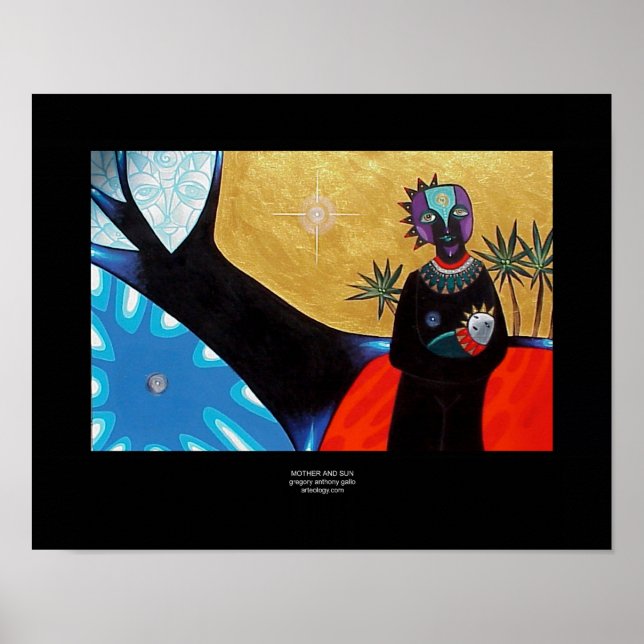 Póster Madre y sol por Gregory Gallo (Frente)