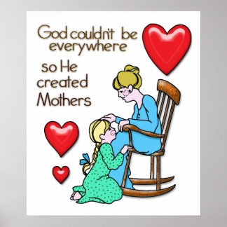 Póster Madres creadas por Dios