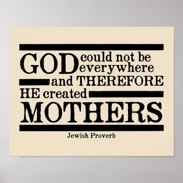 Póster Madres creadas por Dios (Frente)