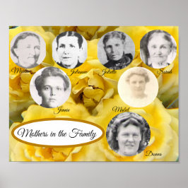 Póster Madres de rosas amarillas en Poster de fotografía