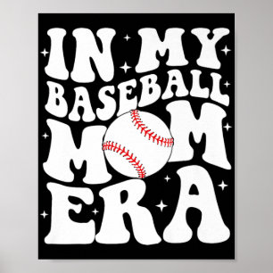 Póster Madres en el Día de la Madre del Béisbol