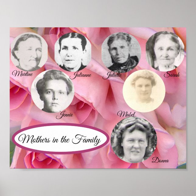 Póster Madres en el Poster de rosas rosas rosas rosas fot (Frente)