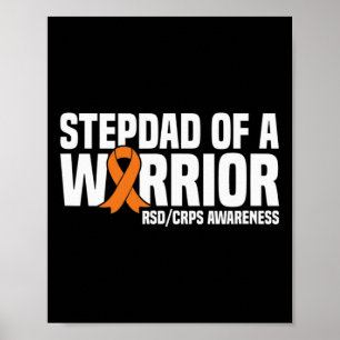 Póster Madres Madres De Un Naranja Guerrero Ribbon Rsdcrp