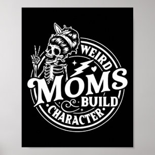 Póster Madres raras construyen personaje Skeleton Diverti