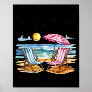 Póster Madres saladas club de playa chicas quieren tener