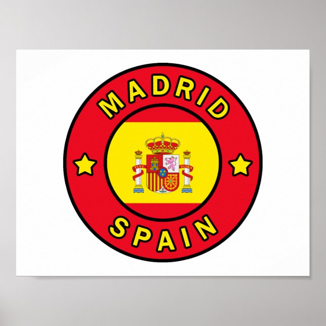 Póster Madrid España (Frente)