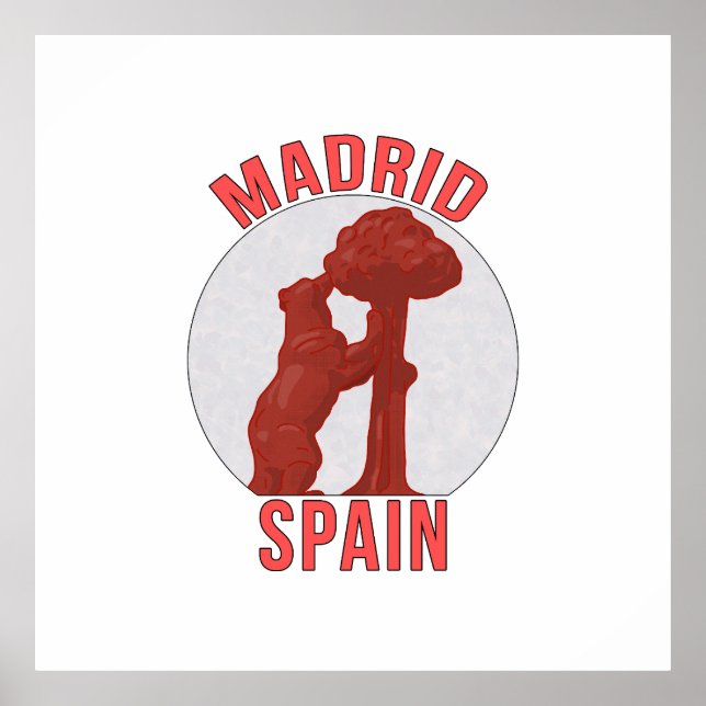 Póster Madrid España (Frente)