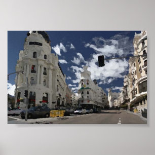 Póster Madrid España
