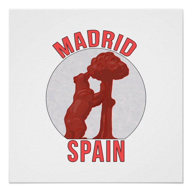 Póster Madrid España (Anverso)