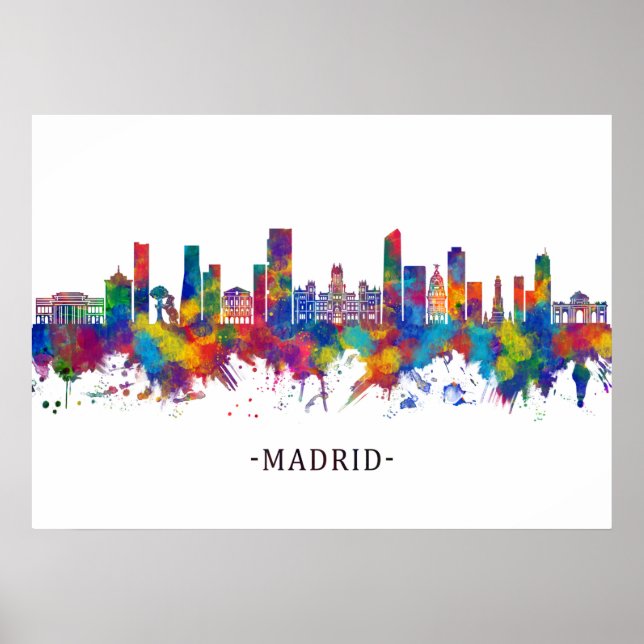 Póster Madrid España (Frente)