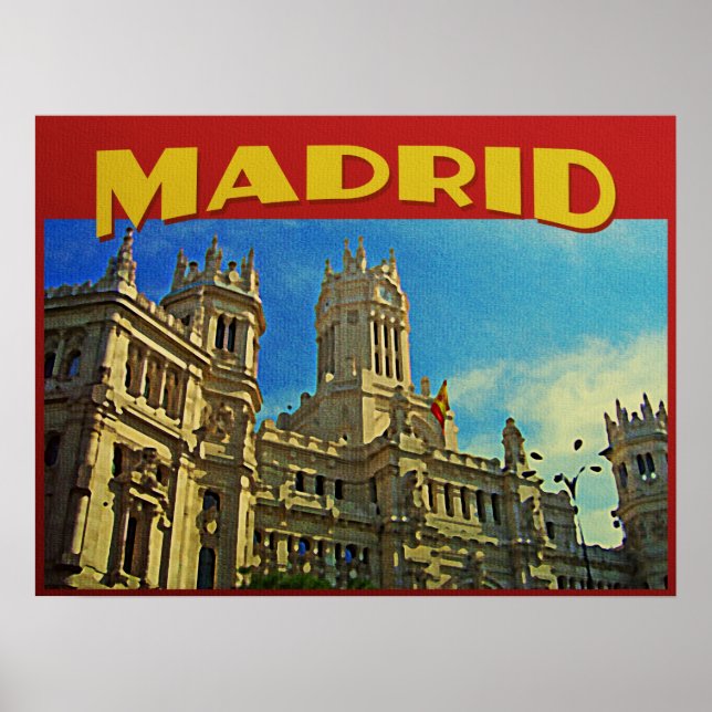Póster Madrid España (Frente)