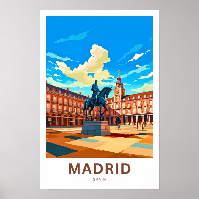 Póster Madrid España Viaje Imprimir (Frente)