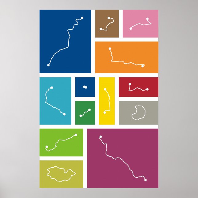 Póster Madrid - Paletas de tránsito (Frente)