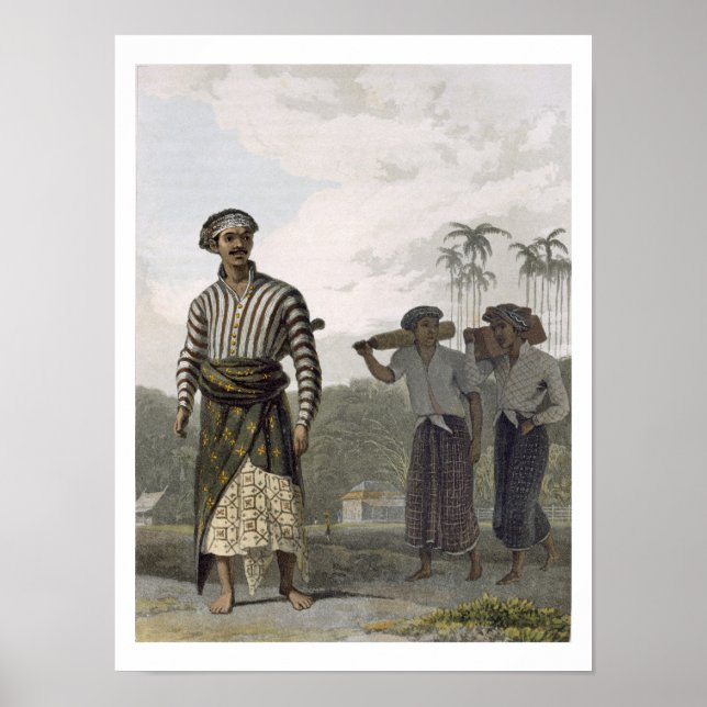 Póster Madurese de la clasificación de Mantu, plato 7 de  (Frente)