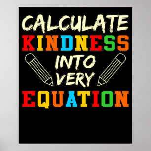Póster Maestra Amabilidad Matemática Matemáticas Estudian