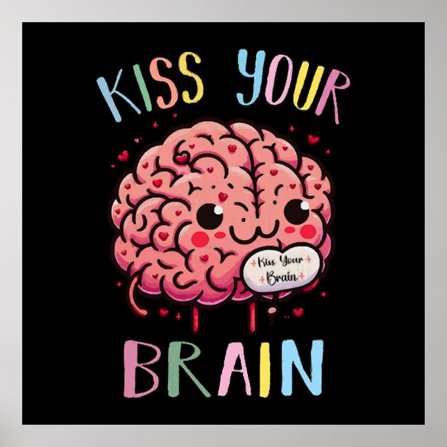 Póster Maestra Besa Tu Cerebro (Frente)