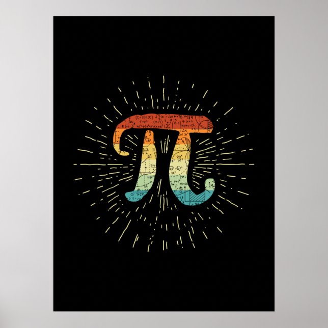 Póster Maestra Cute Pi (Frente)