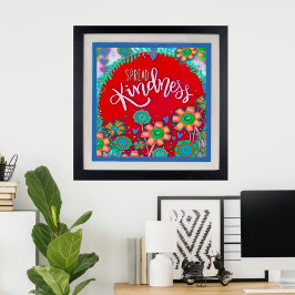 Póster Maestra de clase de bondad inspiradora
