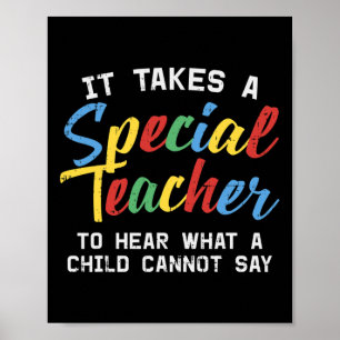 Póster Maestra de Educación Especial Cuse Autismo Sensibi