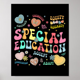 Póster Maestra de Educación Especial Enseñanza Inspirador