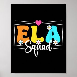 Póster Maestra de Ela Squad de vuelta al colegio idioma i