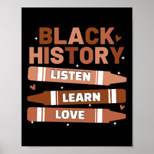 Póster Maestra de Historia Negra cita mes africano