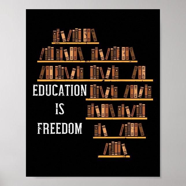 Póster Maestra de Historia Negra de la Educación de Áfric (Frente)