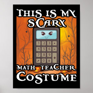 Póster Maestra de matemáticas de escuela divertida esto e