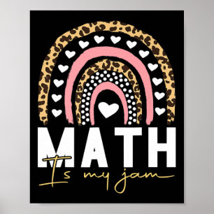 Póster Maestra de matemáticas - Las matemáticas son mi tr