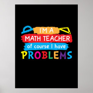 Póster Maestra De Matemáticas Soy Maestra De Matemáticas