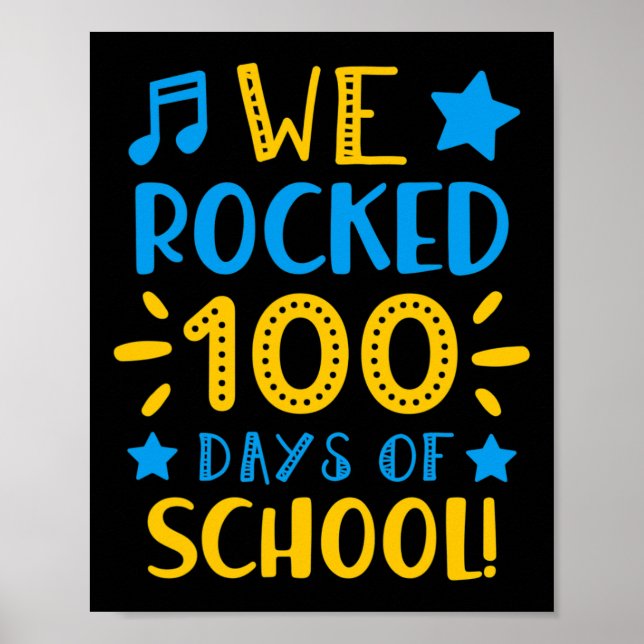 Póster Maestra De Música - Feliz Día 100 De La Escuela Qu (Frente)