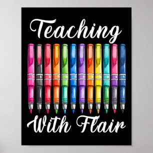 Póster Maestra de preescolar Teaching With Flair Primer d
