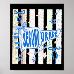 Póster maestra de segundo grado banderín de 2do grado ban