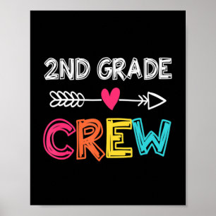 Póster Maestra De Segundo Grado De Vuelta A La Escuela
