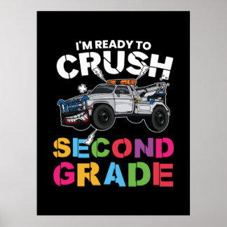 Póster Maestra De Segundo Grado Estoy Listo Para Aplastar