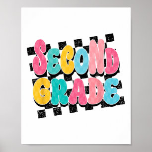 Póster Maestra de Segundo Grado Regreso a la Escuela Cuad