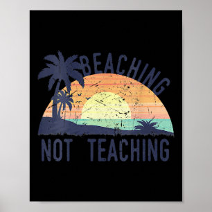 Póster Maestra de vacaciones de verano de Guay golpeando