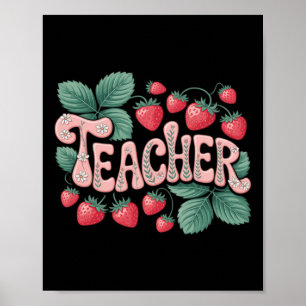 Póster Maestra Fresa Adorable