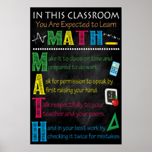 Póster Maestra Maestría Imprimible en aula